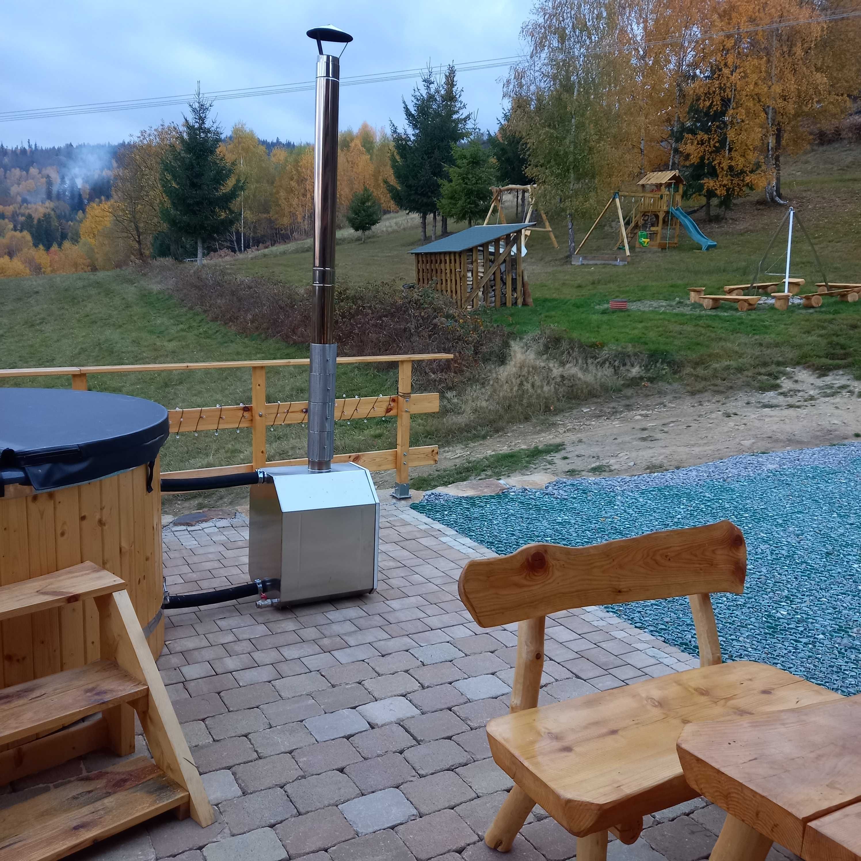 Domek w górach pod Baranią Górą z jacuzzi i z basenem
