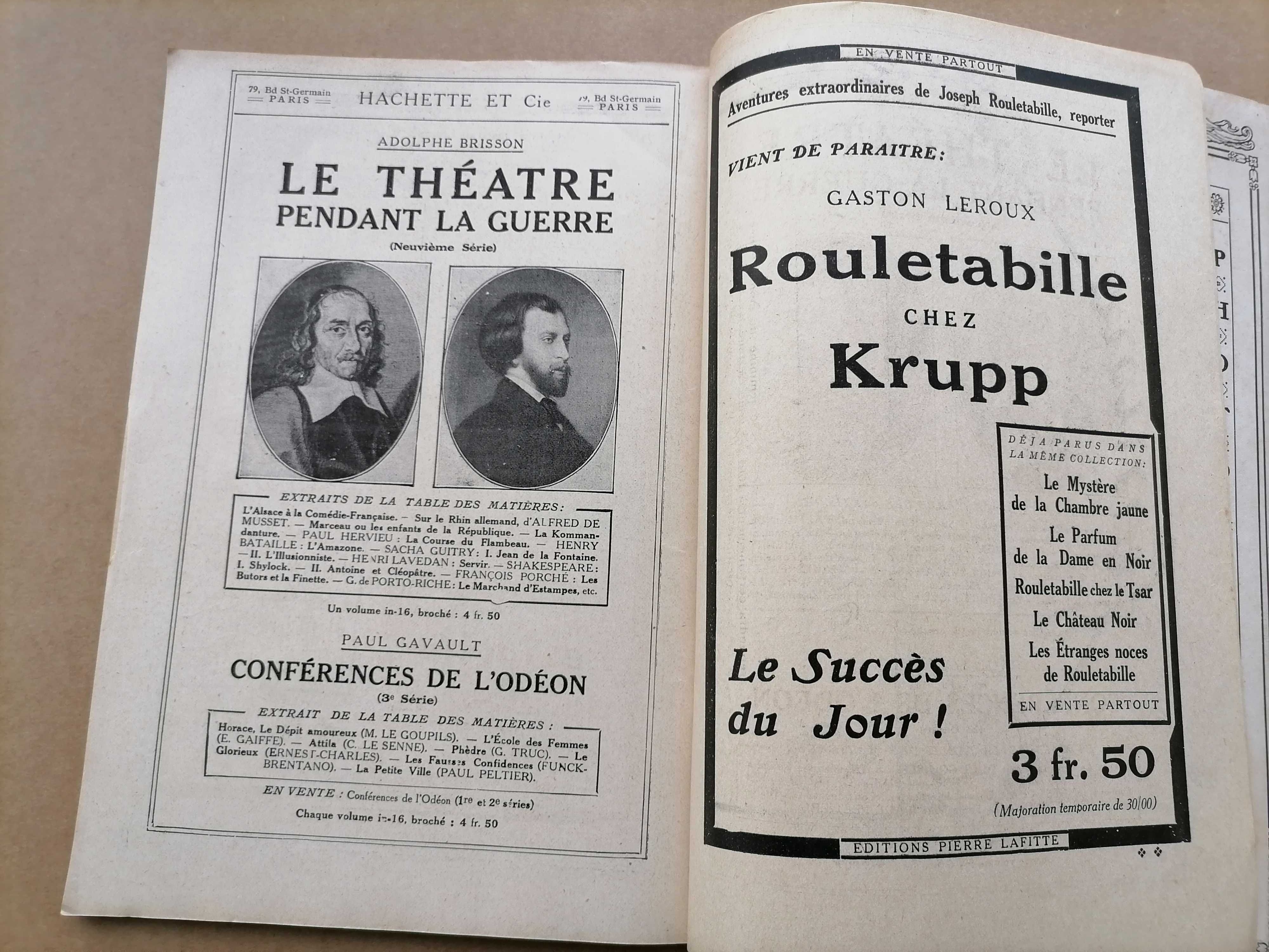 Lectures Pour Tous 1919 Finale Coupe de France - Olimpique vs C. A. S.