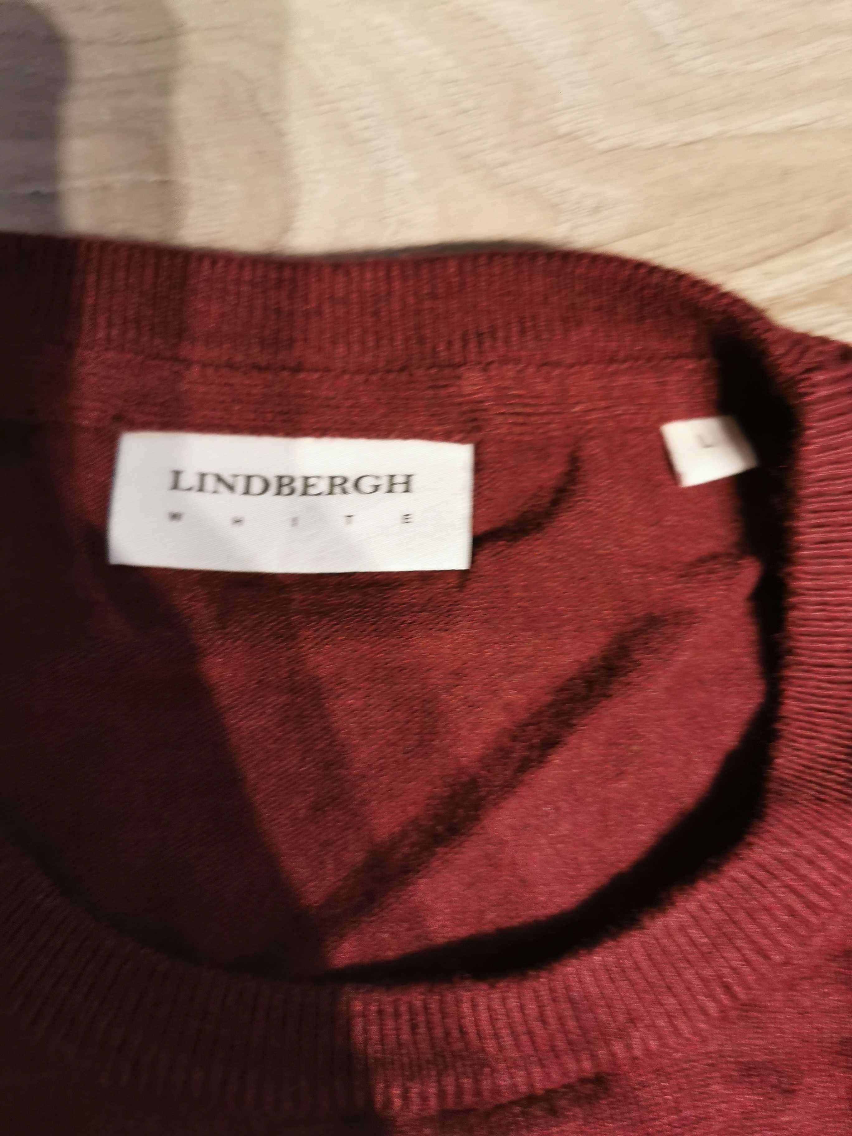 Sweter męski cienki bordo L