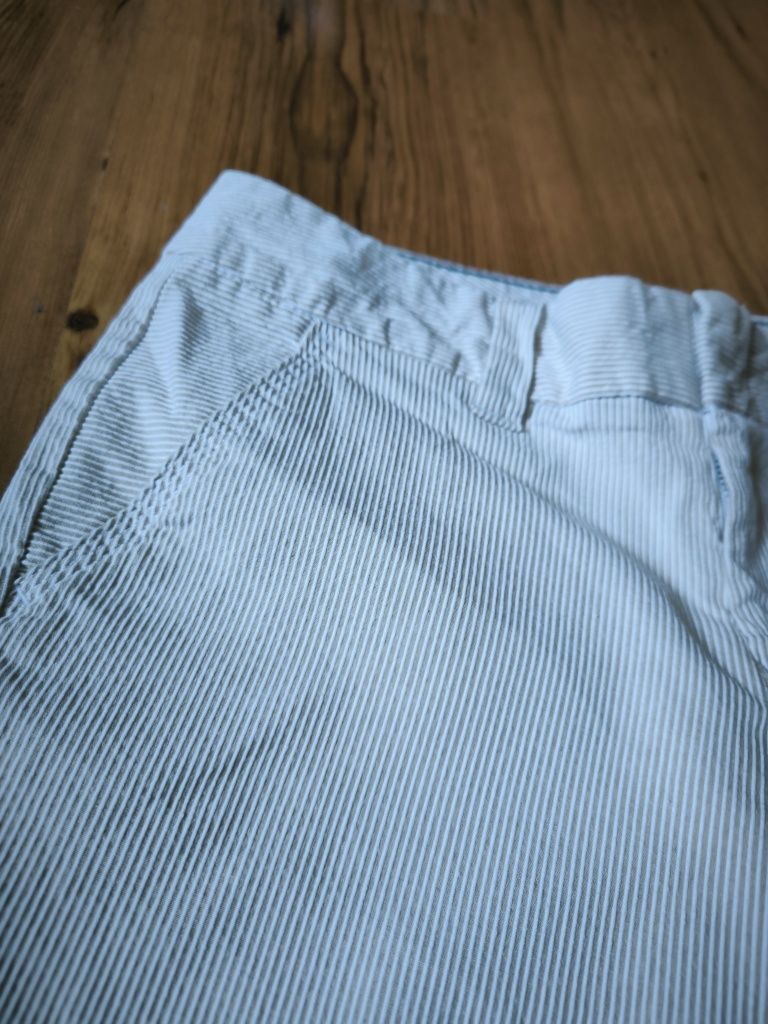 Tommy Hilfiger szorty damskie XXXS beż krem chino sztruks lato
