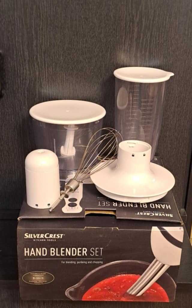 Sprawne elementy zestawu ręczny blender SilverCrest nieuszkodzone