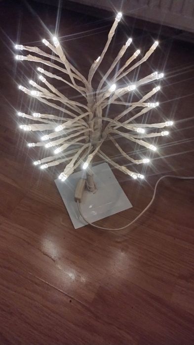 drzewko ledowe kolor biały