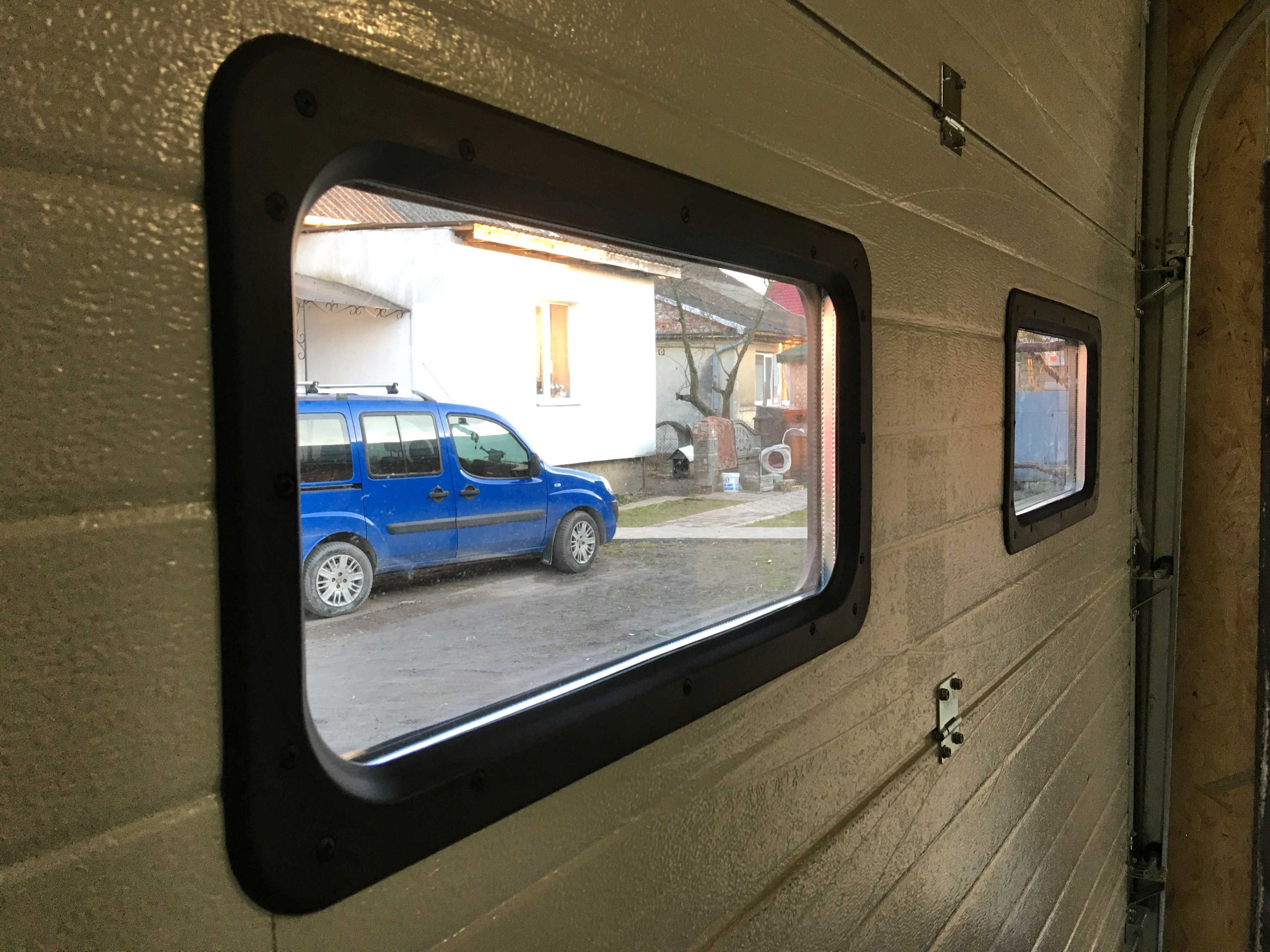 Автоматичні гаражні ролетні ворота та секційні з акриловими вікнами