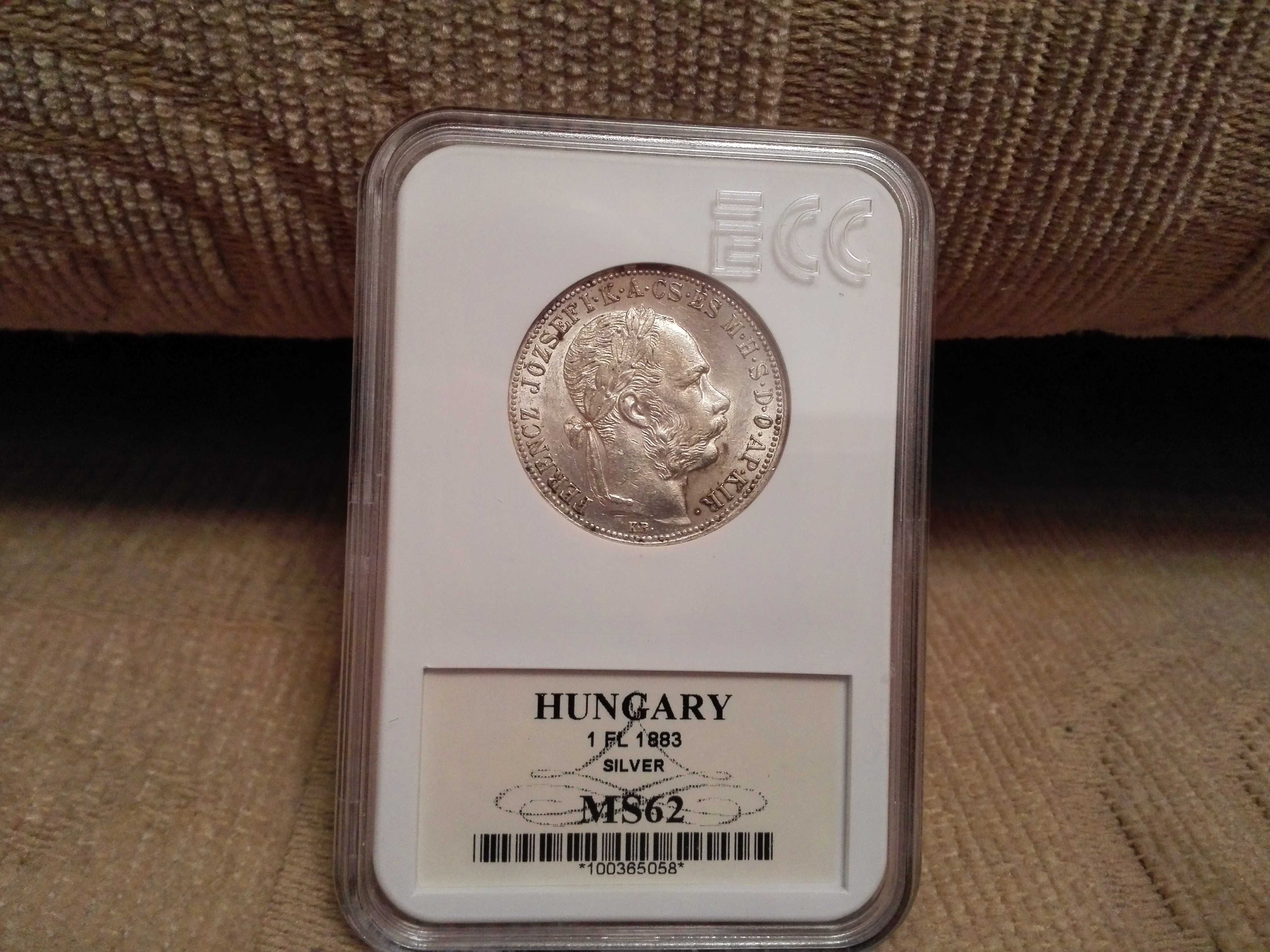 1 Forint 1883 Węgry moneta srebrna MS 62-możliwość wysyłki