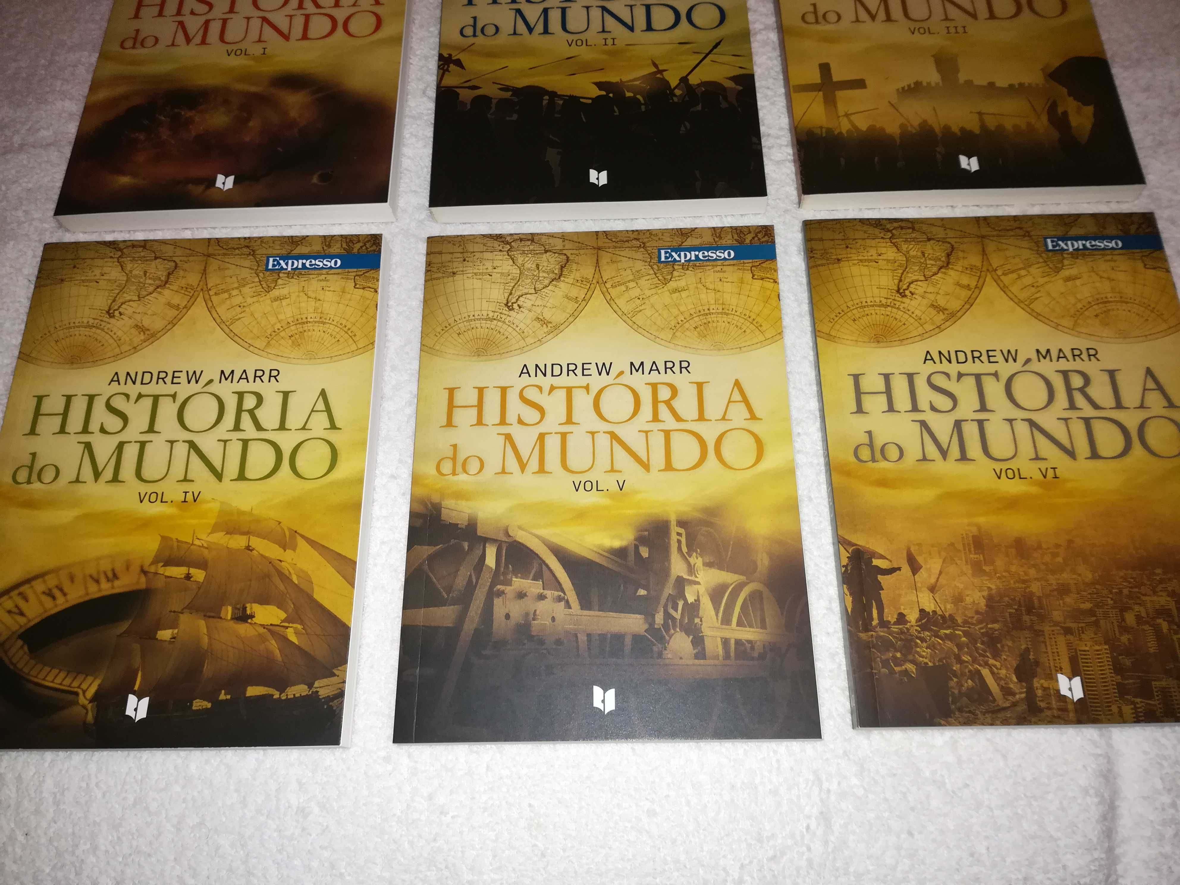história do mundo (andrew marr) coleção de 6 volumes 2016
