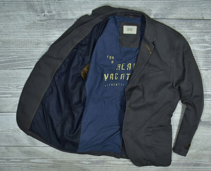 Camel Active Szara Bawełniana Marynarka Męska 26