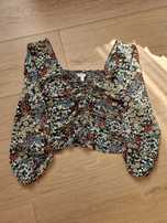 Bluzka h&m xl kwiaty boho letnia
