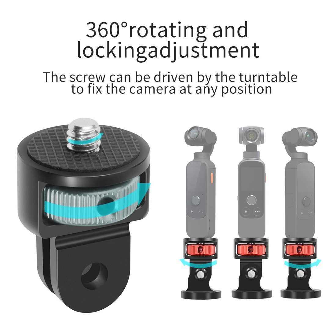 Adapter 1/4" do kamer sportowych GoPro Insta360 DJI Action