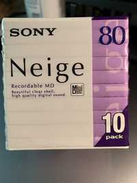 Nowe Sony Neige Minidisc 80 min 10 szt