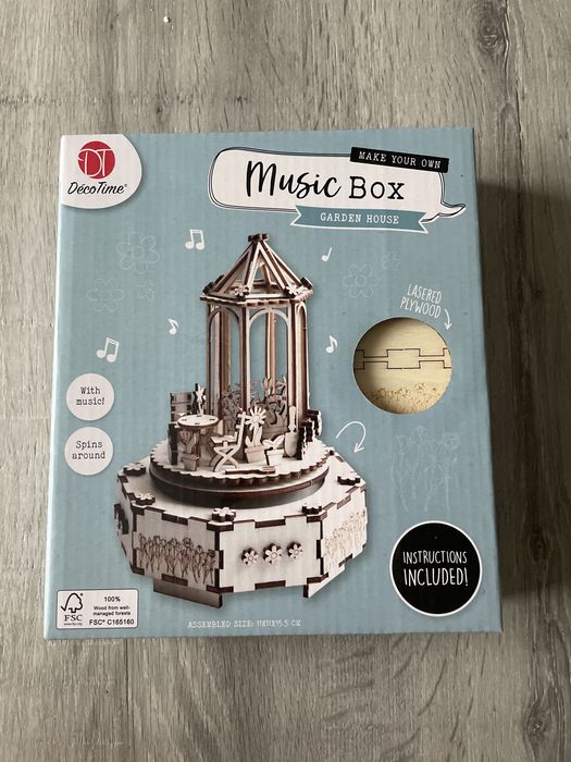 Puzzle caixa de musica madeira