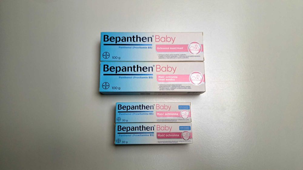 Maść Bayer Bepanthen Baby 100g+100g+30g+30g - data 2027 !! bepanten