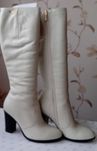 Сапоги зимние кожаные