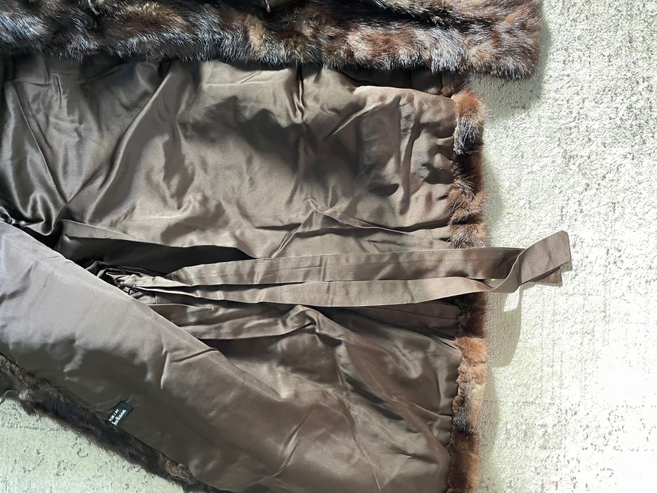 Kurtka damska  z norek z kapturem “kobieta kierowca”