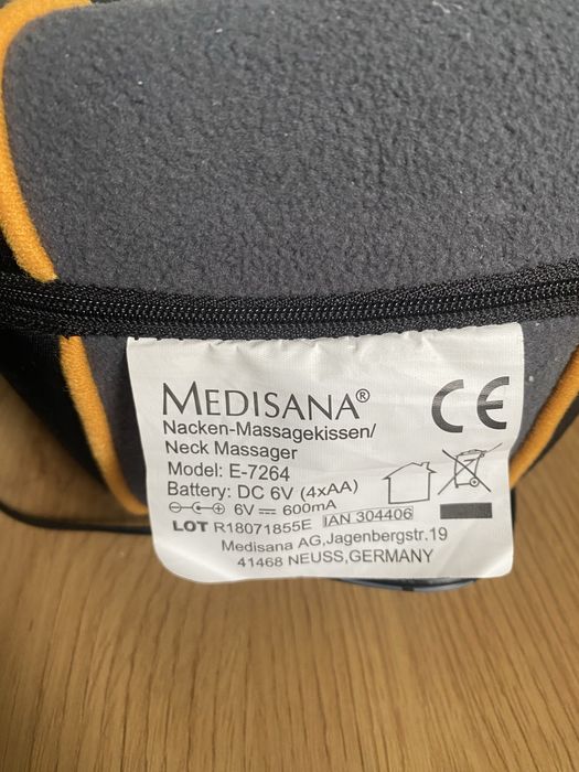 Poduszka masująca Medisana E-7264 z funkcją podgrzewania.