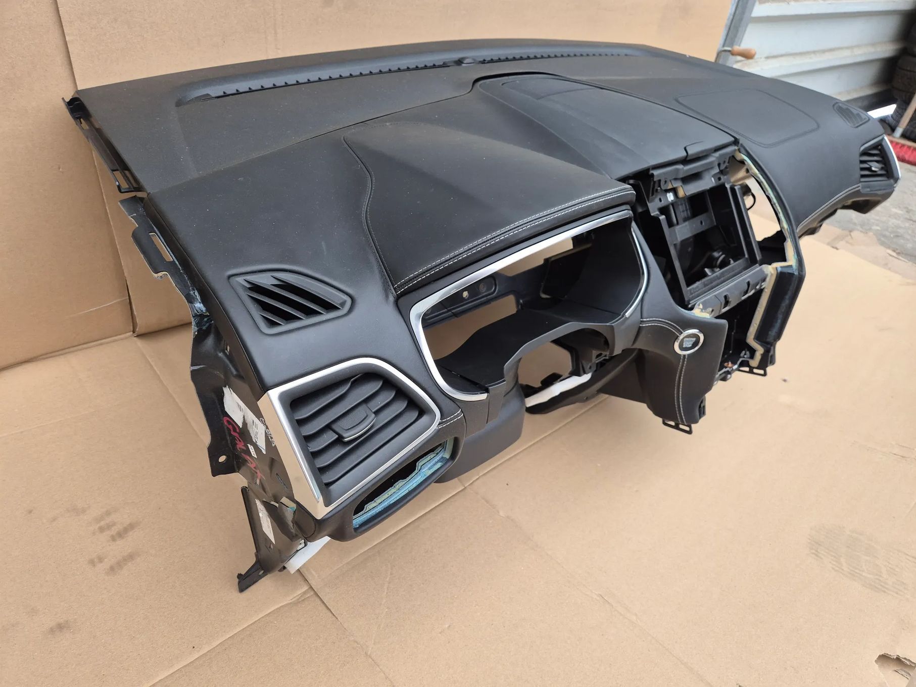FORD GALAXY MK4 S-MAX MK2 VIGNALE KONSOLA SZYTA NIĆ ORYGINALNA NIE REGENEROWANA+PODUSZKA PASAŻERA KOMPLET