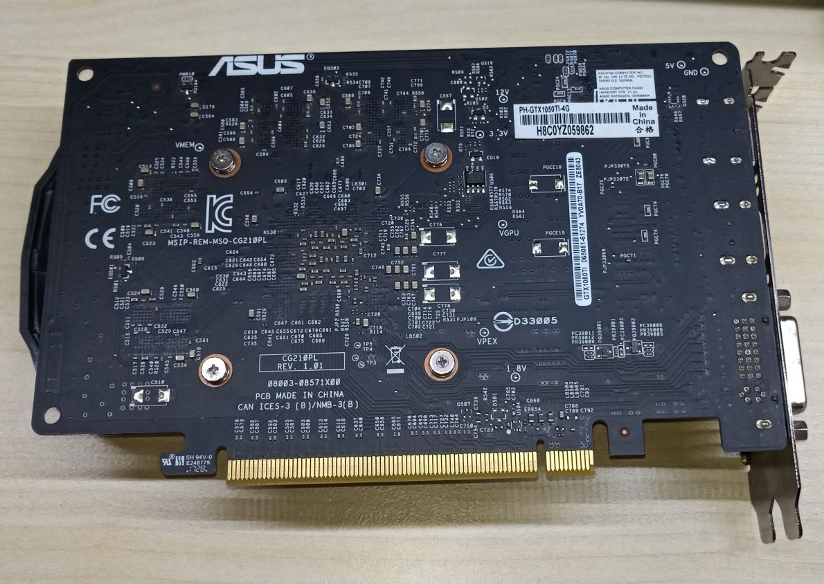 Asus 1050 TI Phoenix