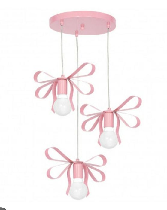 Lampa wisząca EMMA PINK różowa dla dziewczynki