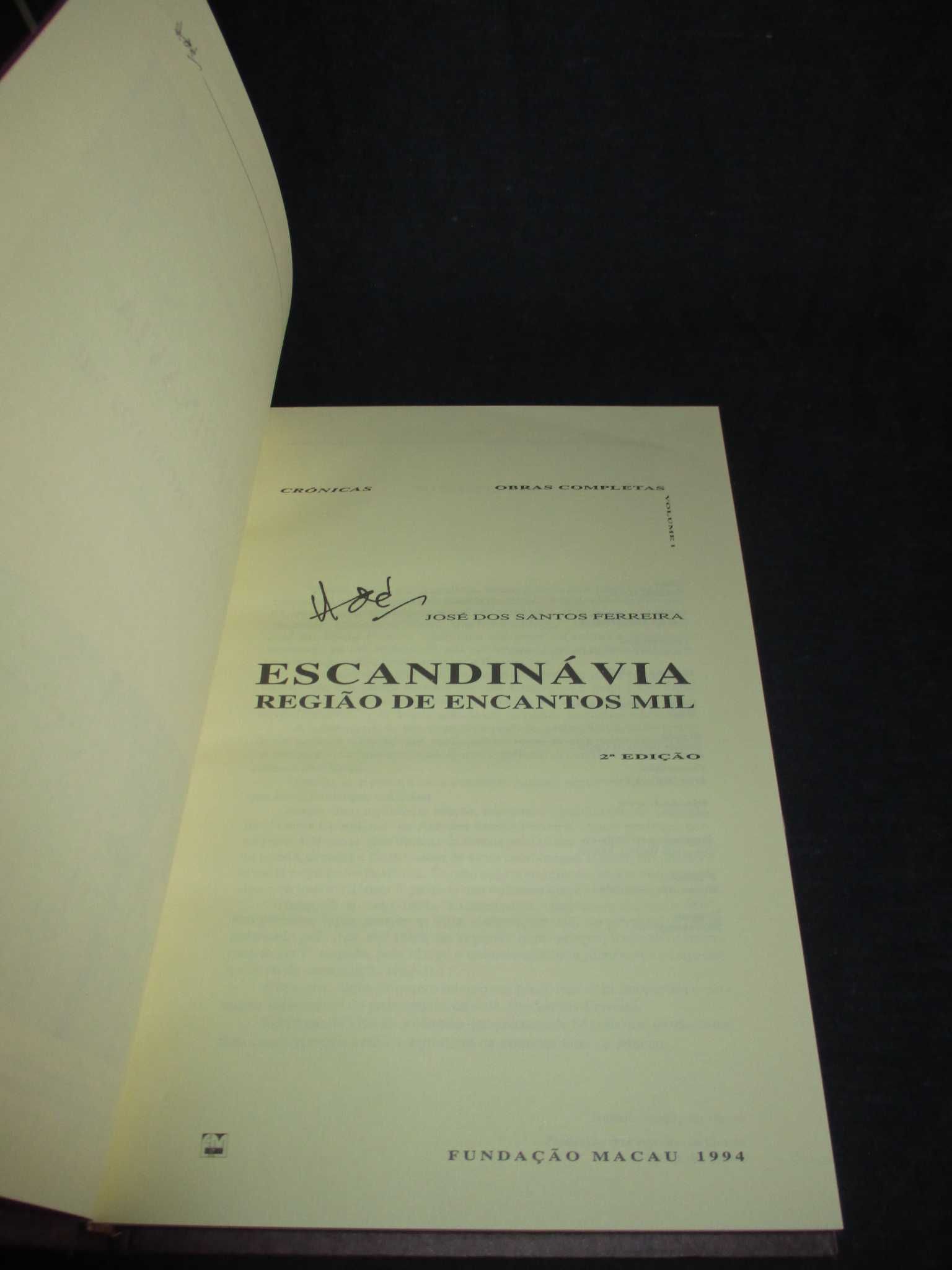 Livro Escandinávia Região Encantos Mil Crónicas José Santos Ferreira