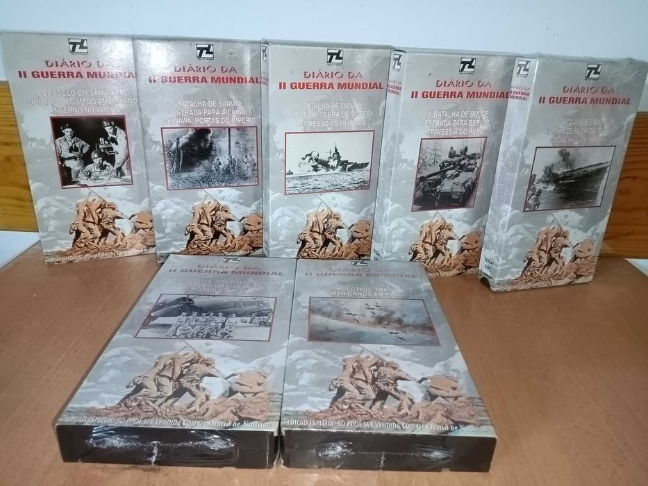 Varios VHS sobre automobilismo guerra etc