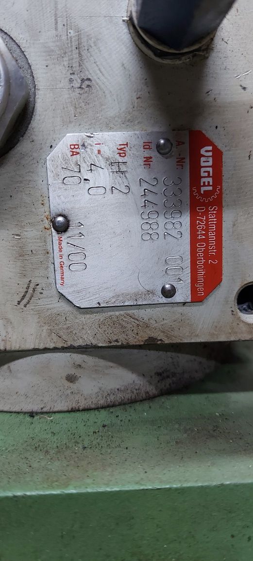 Tachogenerator hubner TDP 0,2 LT-4 przekładnia vogel