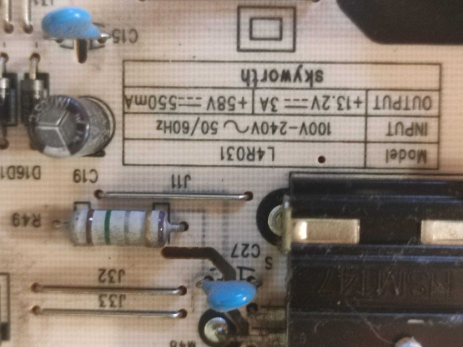 Fonte de alimentação l4r031 168p-l4r031-w0 lg 43uj620v