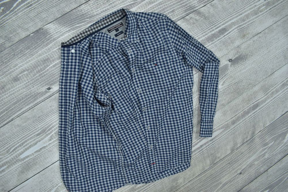 Tommy Hilfiger Męska Koszula W Kratkę Slim Fit / S