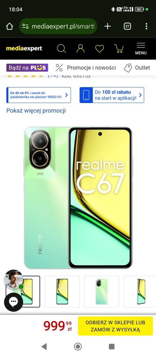 Smartfon Realme C67