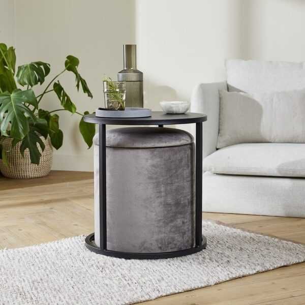 home stolik kawowy z pufa 3w1 stolik pomocniczy
