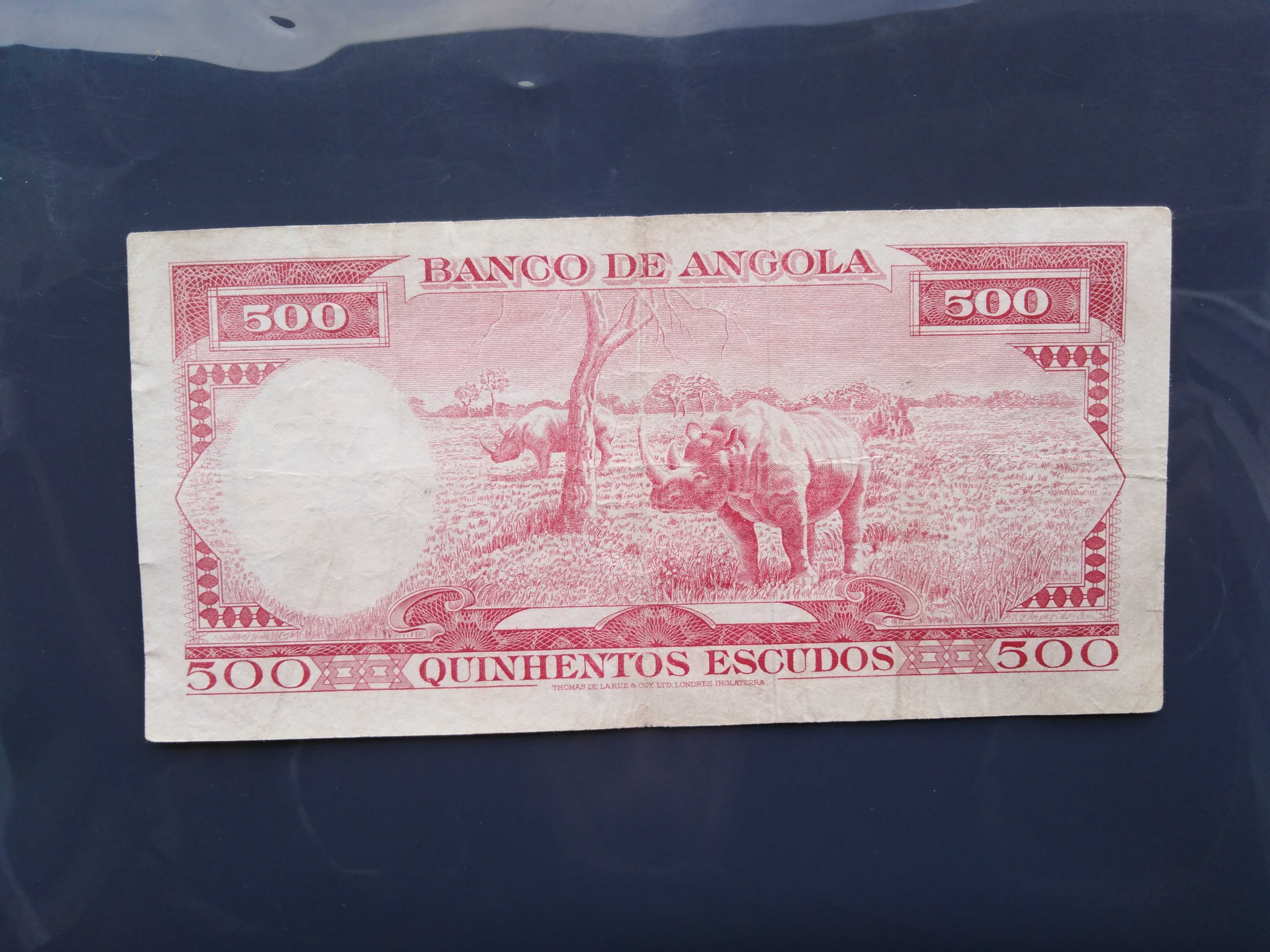 Nota 500 escudos "Américo Tomás" 1962  RARA