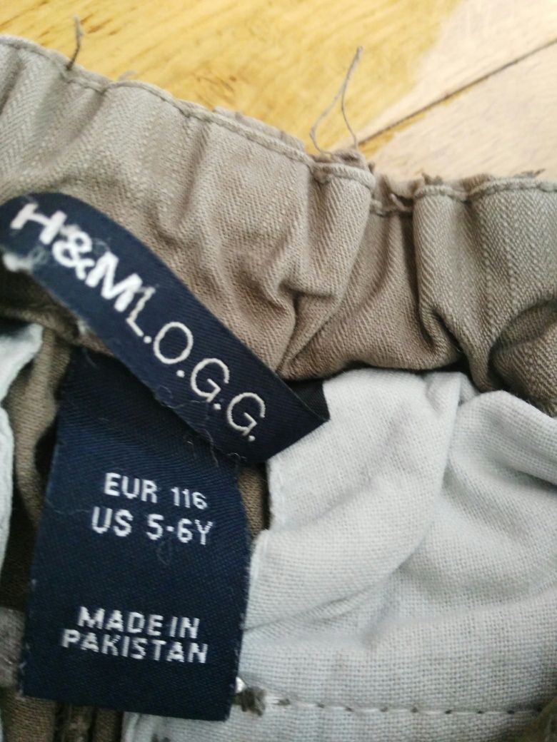 Krótkie spodenki H&M roz. 116 spodnie