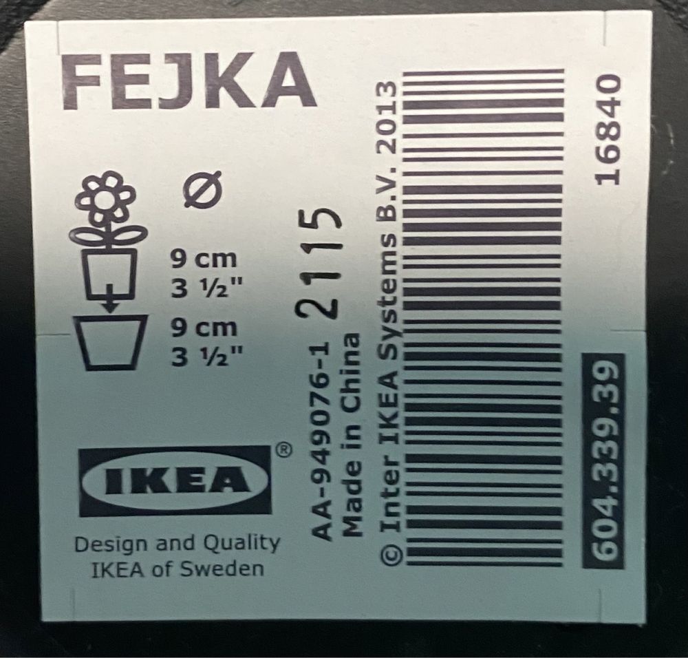 Sztuczny kwiatek Fejka w złotej Doniczce DaiDai Ikea