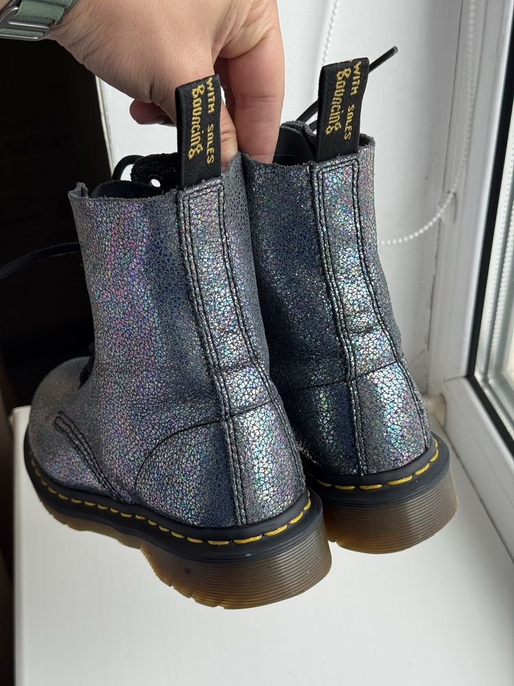 Жіночі черевики Dr Martens 1460 Boots Pascal Blue Sparkle Womens