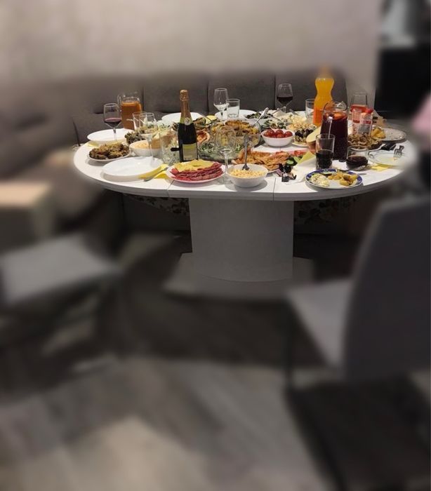 Стіл halmar federico стільці 6 шт signal комплект