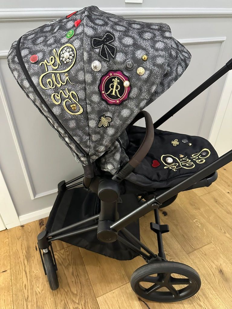 Wózek cybex prime plus fotelik spacerowka spiworek