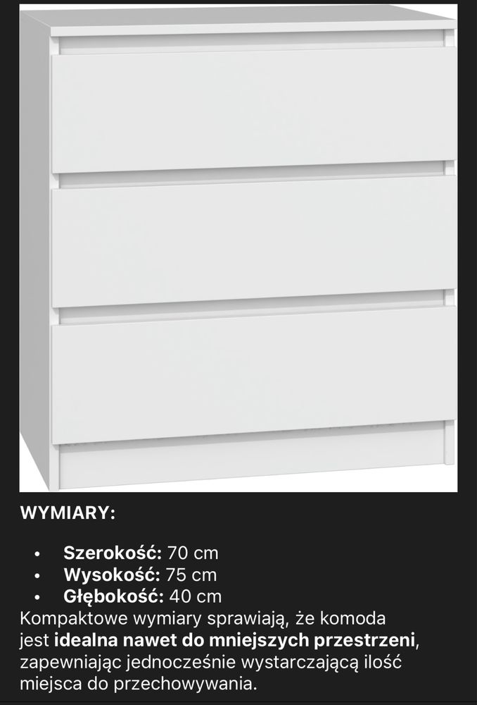 Komoda 3 szuflady