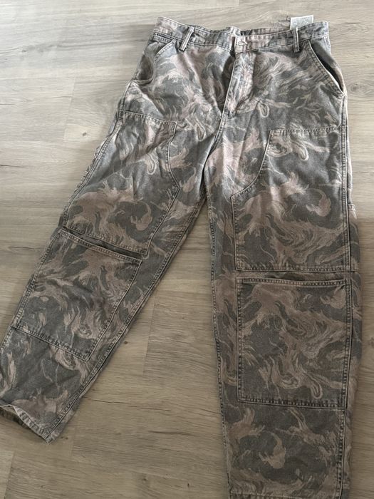 Джинси Zara з принтом real tree, 44 розмір