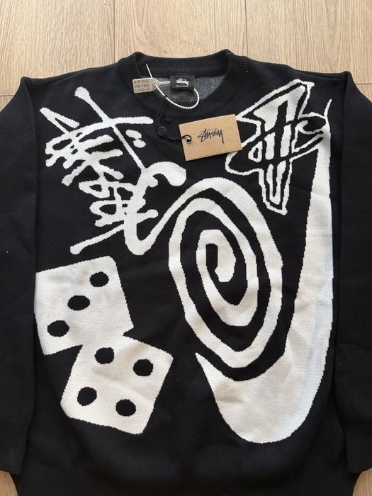 Stussy x Nike Bluza | Streetwear Sweter (Rozmiar L)