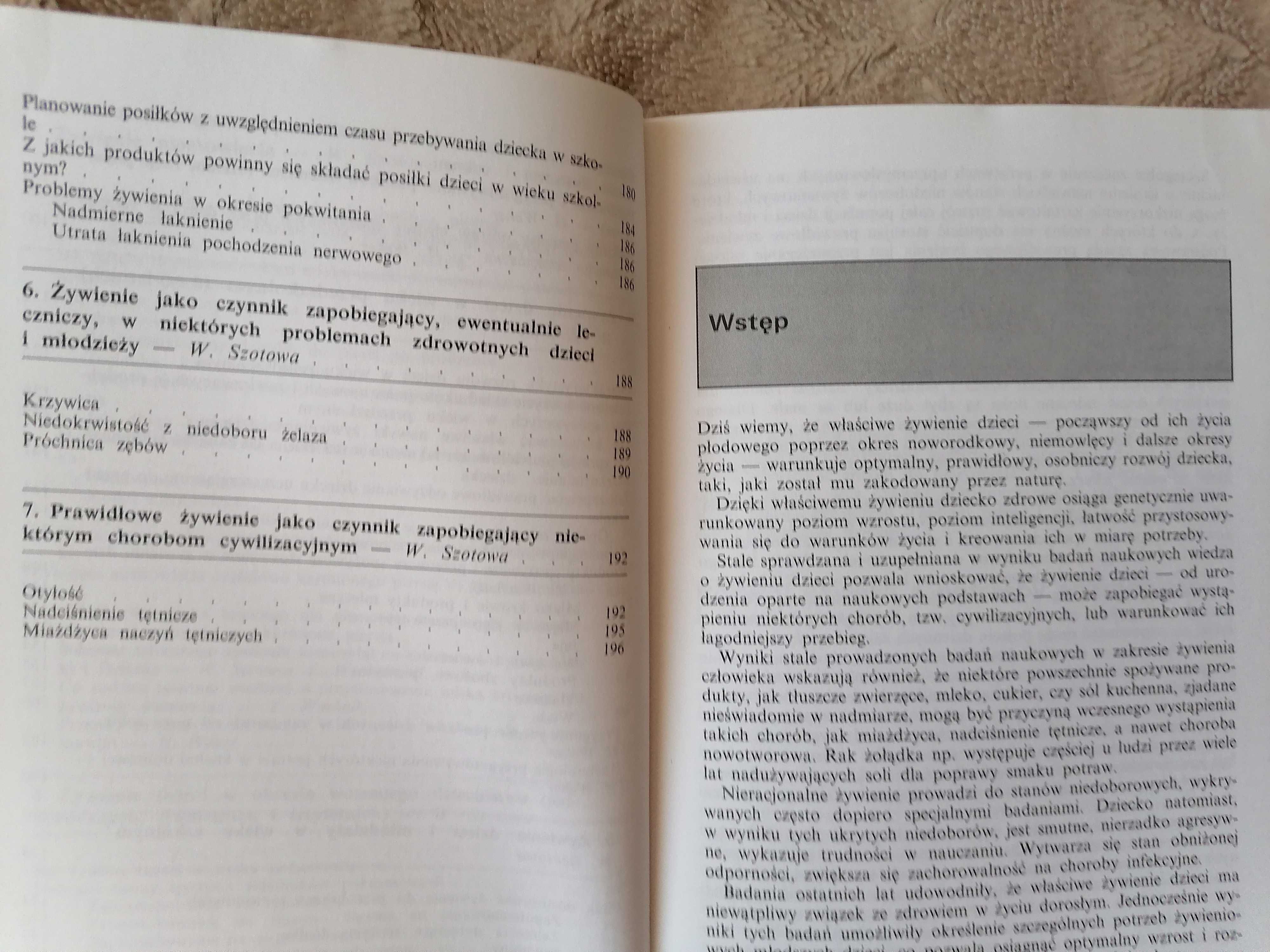 "Żywienie dzieci zdrowych" Wyd. Lekarskie PZWL Szotowa, Wachnik, Weker