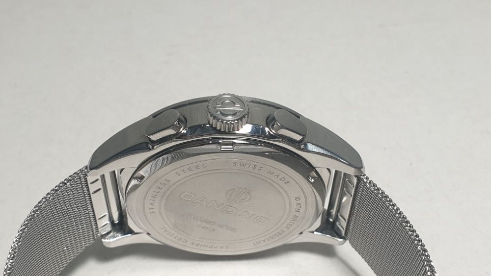 Мужские часы годинник Сandino С4517 Sapphire 43mm 100m Chronograph