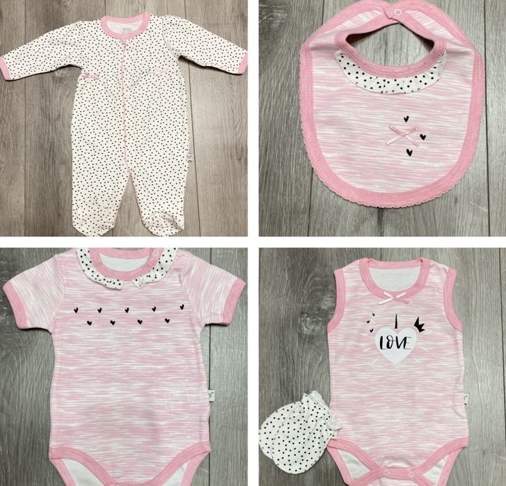 Набір одягу для новонародженої дівчинки (з 16 предметів)