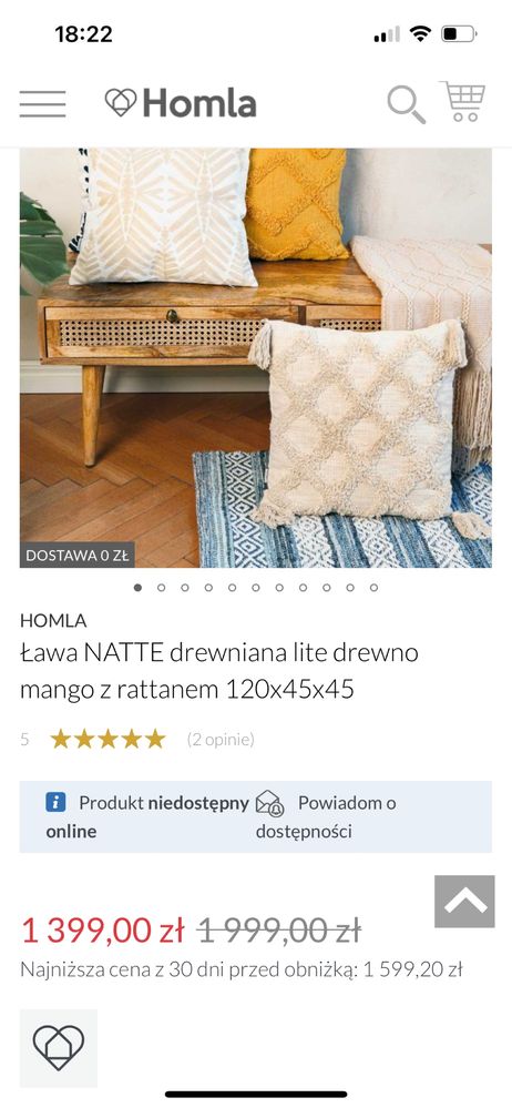 Stolik ława pod tv kupiona w Homli