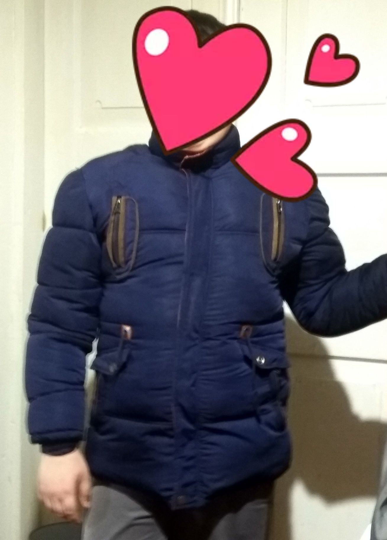 Куртка тепла з капюшоном на хлопчика 9 років