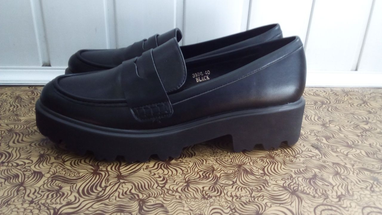 Жіночі шкіряні мокасини Ideal Shoes р40, мокасины, лоферы, натур шкіра