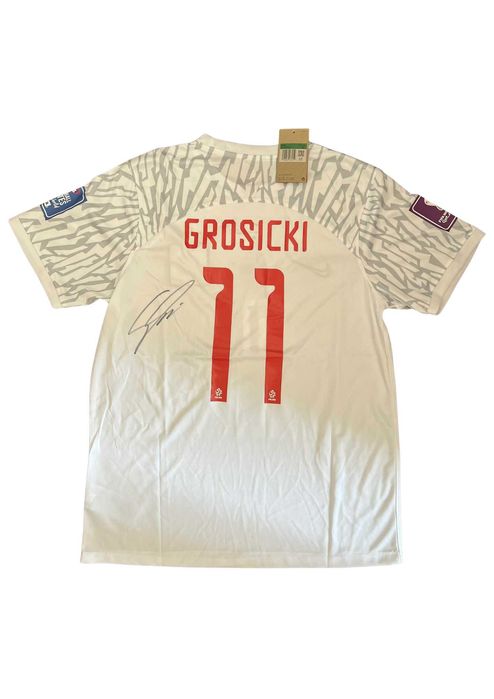 Kamil Grosicki koszulka reprezentacji z autografem + certyfikat auten.