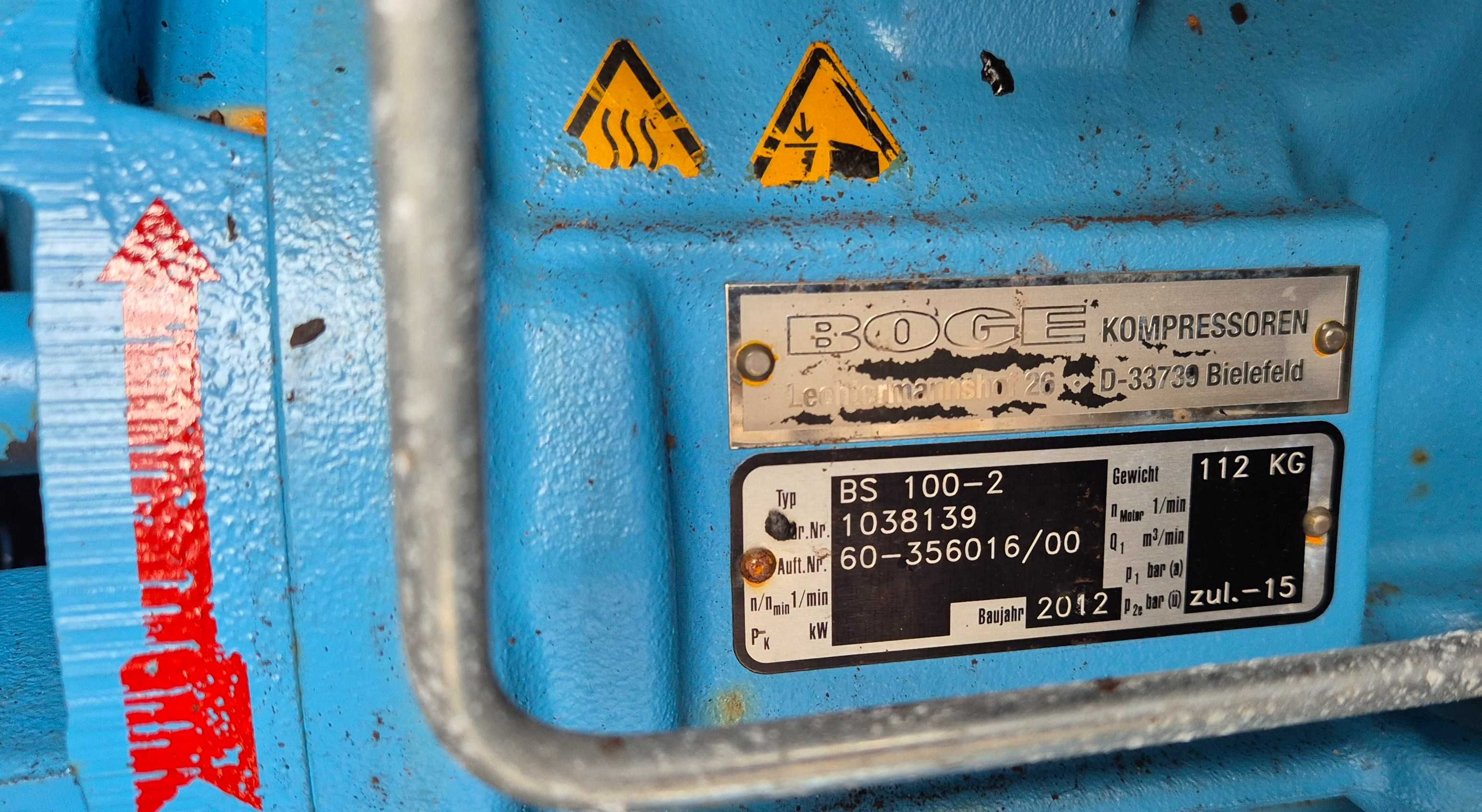 BOGE Sprężarka Śrubowa S75-2 BS100-2