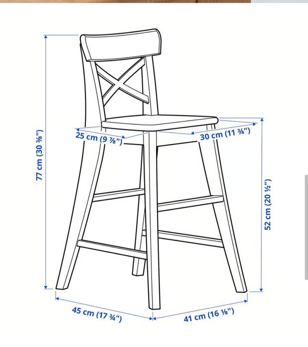 Krzesło dla dzieci Ikea Inglof