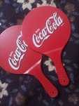 Conjunto de raquetes de praia coco-cola