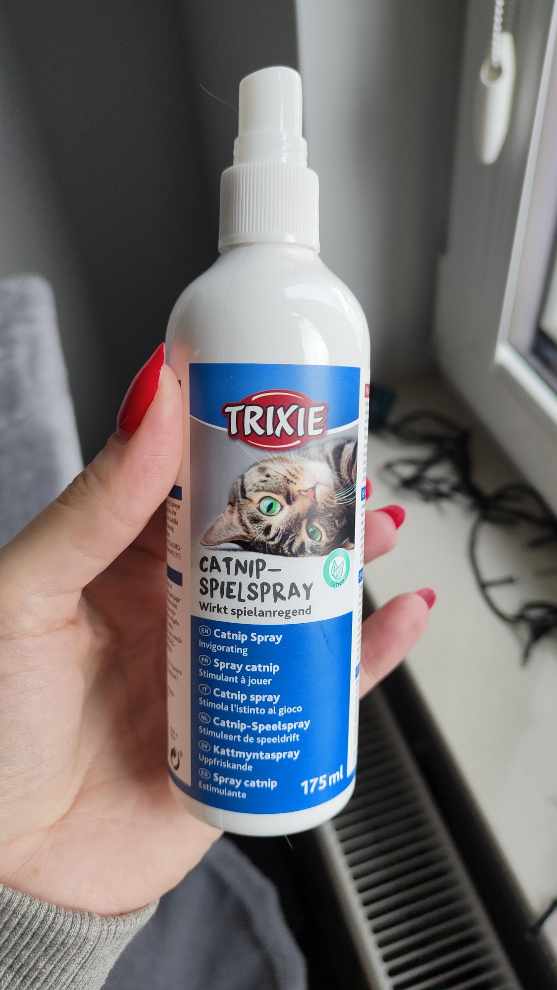 Trixie Spray z kocimiętką plus szczotka dla kota ZESTAW