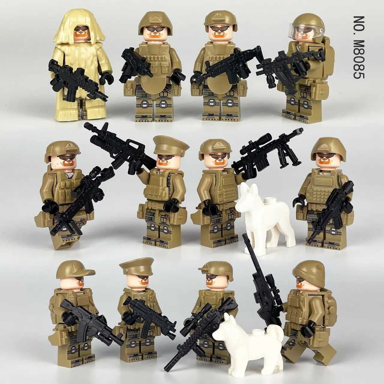 Фигурки человечки военные спецназовцы полиция swat лего-совместимые