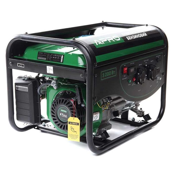Бензогенератори APRO 3.2 кВт та ZEGOR 3.3 кВт/ручка-електро/3р/МІДЬ!